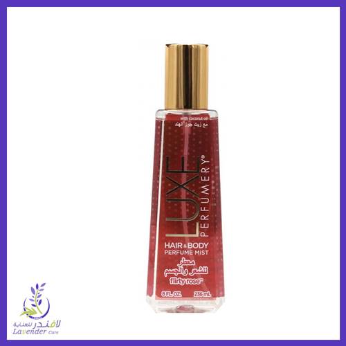 معطر للشعر و الجسم فليرتي روز مع زيت جوز الهند- 236 مل