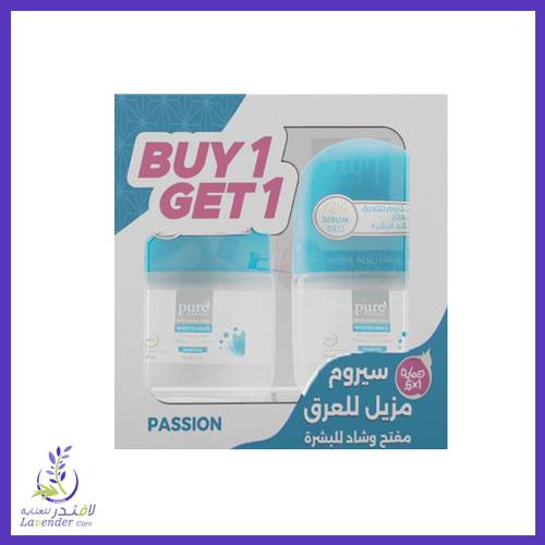 مزيل عرق رول أون سيروم من بيور بيوتي حبتين - 100 مل
