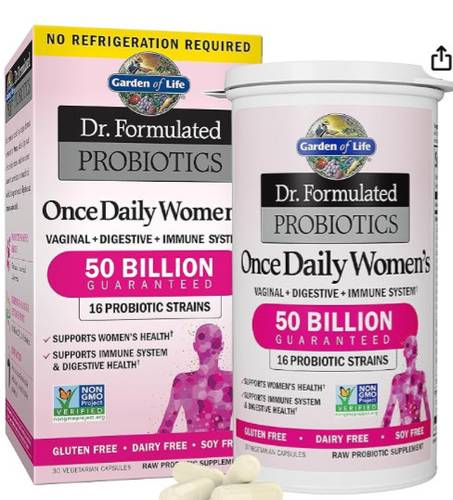 Formulated Women's Probiotics Once Daily, 16 Strains, 50 Billion, 30 Count (Pack of 1)