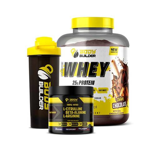 Body Builder Premium Whey Protein New Gen, Triple Nitro, Shaker