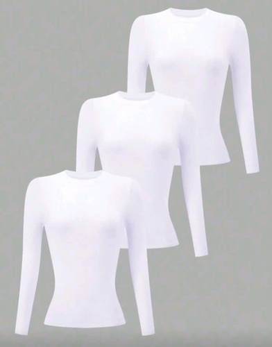 (Under Scrub) بلوزه داخلية كم طويل قطن