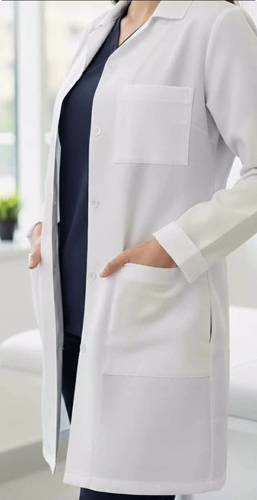 لابكوت طبي ابيض للجنسين (Unisex Lab coat)