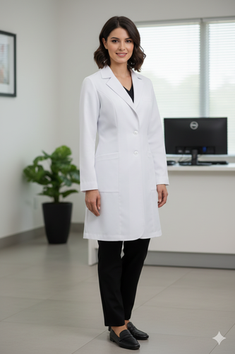 لابكوت نسائي ابيض (Expert Lab coat)
