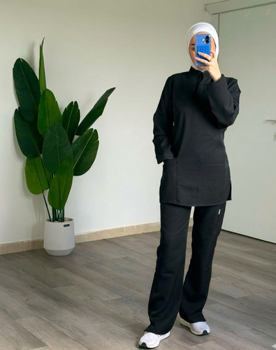 سكراب نسائي كم طويل أسود (Black)