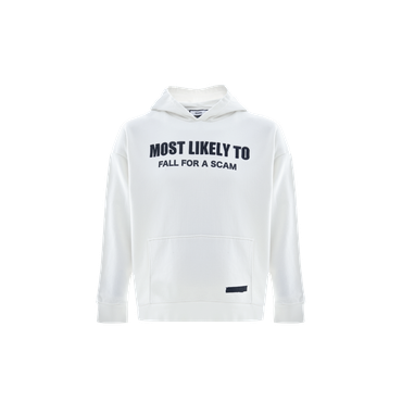 MOST LIKELY HOODIE-WHITE