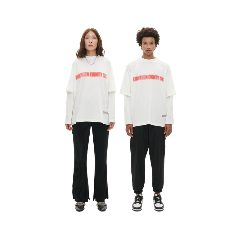 DOUBLE T- SHIRT - OFF WHITE