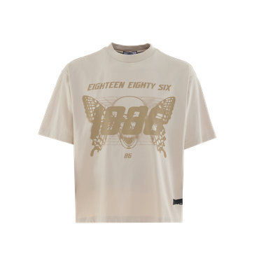 BUTTERFLY T-SHIRT - BIEGE