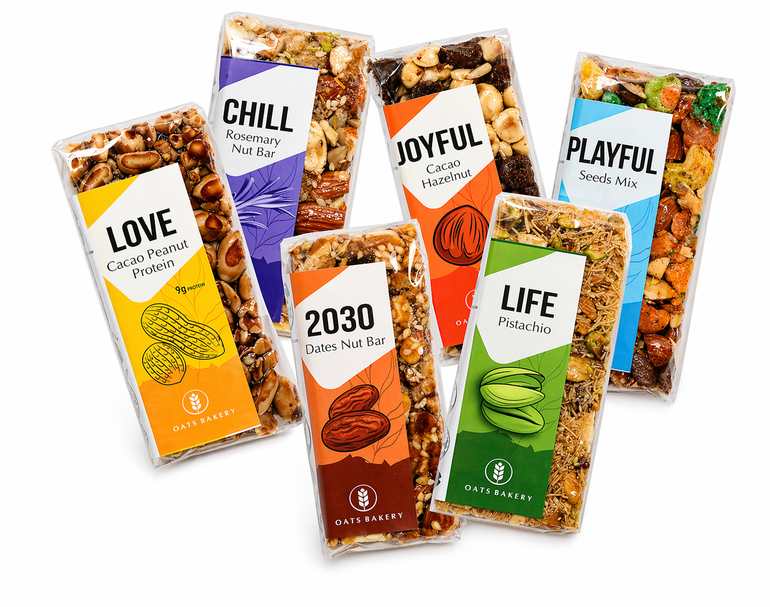 Mixed Nut Bars Box – 8 Pieces
