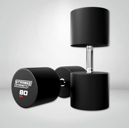 STRANGE STRENGTH Polyurethane Dumbbells (CPU) 2.5  –  80 kg