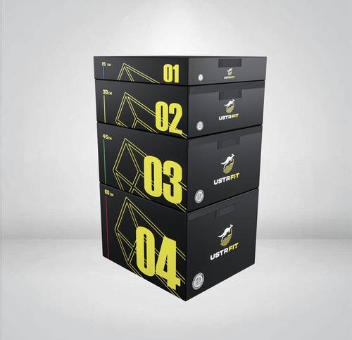 PLYO BOXES SET -  01:90x75x15CM 02:90x75x30CM 03:90×75x45CM 04:90×75x60CM