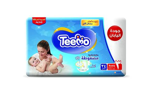 تيمو مضغوطة مقاس (3)عبوة وسط 34 