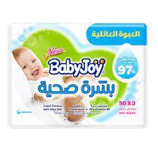 مناديل بيبي جوي بشرة صحية 50*3 منديل 