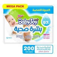 مناديل بيبي جوي بشرة صحية 50*4 منديل 