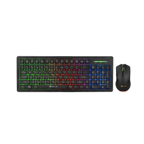 لوحة مفاتيح لاسلكية XTRIKE ME RGB | تصميم أنيق وأداء سريع