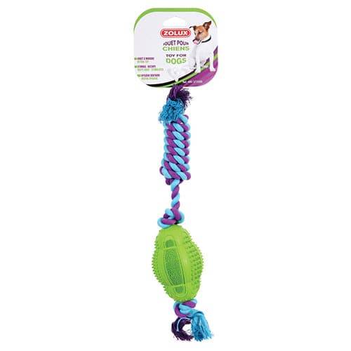 Zolux Rubber Toy Rope Ball 11cm