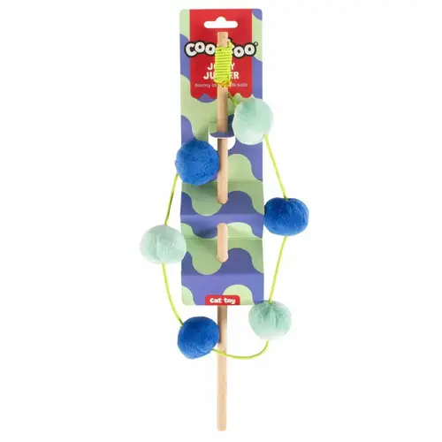 Coockoo Cat Toy Jolly Jumper 40x4x4cm Blue & Green