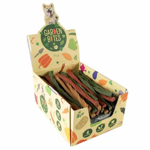 Garden Bites Dental Twisters Display XL-25cm-40g x81 Sticks