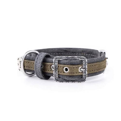 MF London Collar Leather Dark Green 45x2.2cm M+