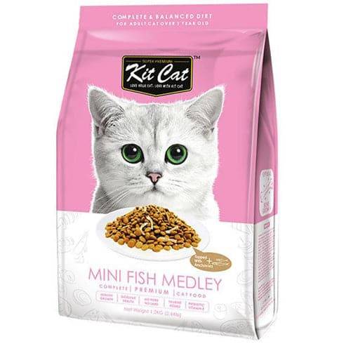 Kit Cat Mini Fish Medley (Dry Cat Food 1.20kg
