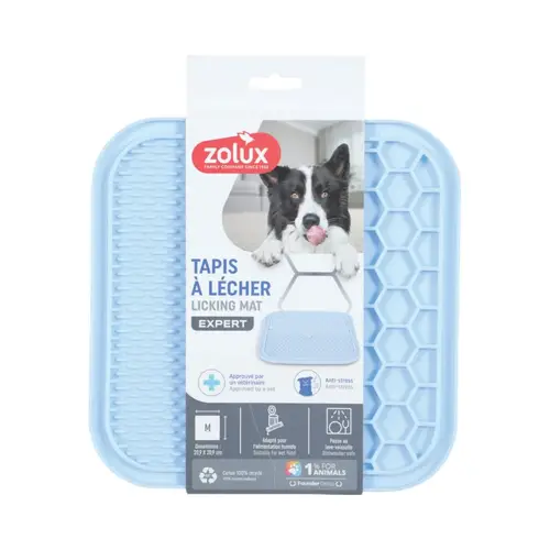 Zolux Silicone Dog Licking Mat Medium Blue