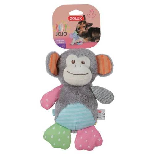 Zolux CRAZY JOJO PLUSH Dog TOY MONKEY