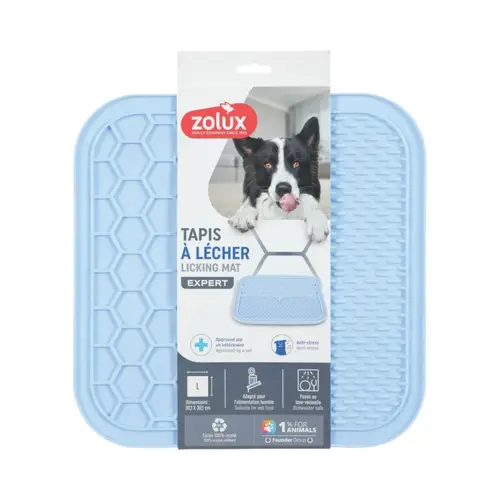 Zolux Silicone Dog Licking Mat Large Blue