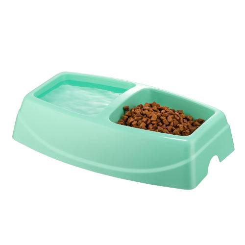 Canine Go Big Twin Feeding Bowl - Turquoise Blue