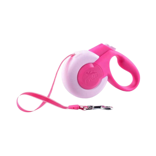 Fida M7+ Mars Extendable Leash Tape L Pink 5m 50Kg - Large