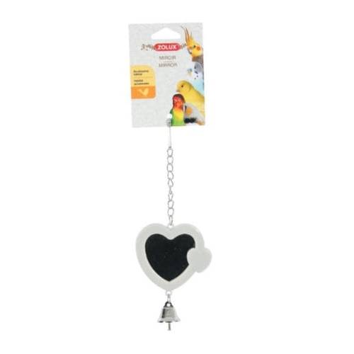 Zolux Plastic Heart Mirror With Bell