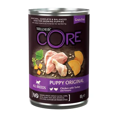 Wellness Core Wet Food Chicken with Turkey for Puppies 400g
