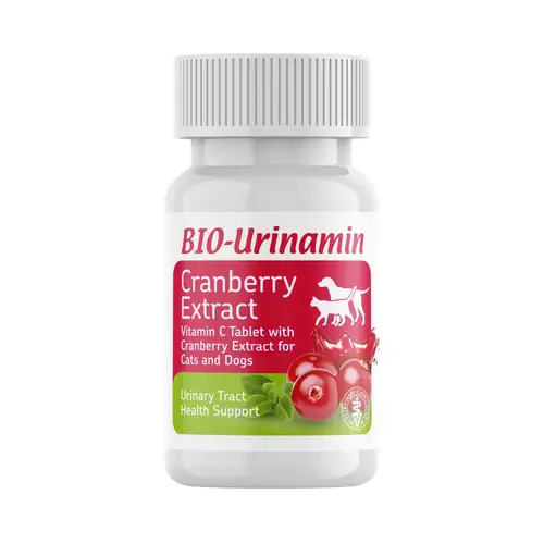 Bio PetActive Bio Urinamin Vitamin C with Cranberry for Cats & Dogs 40 Tablets 12g