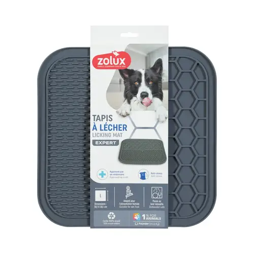Zolux Silicone Dog Licking Mat Large Gray