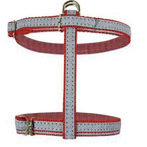 Zolux Nylon Lame Harness 10mm for Cats - Red