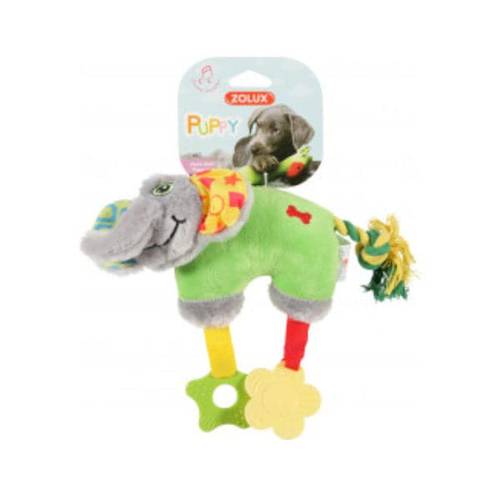 Zolux PUPPY PLUSH TOY ELEPHANT GREEN For Dogs