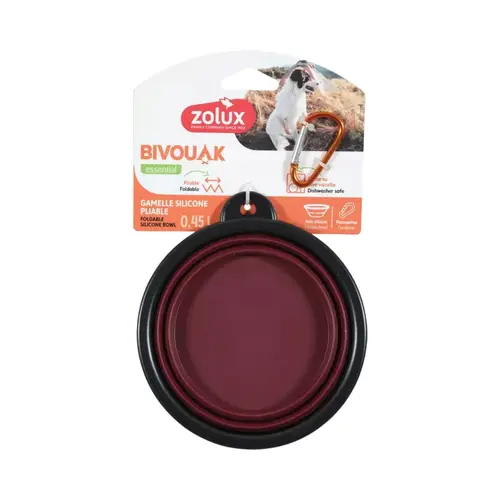 Zolux Bivouak Foldable Bowl 450ml Red