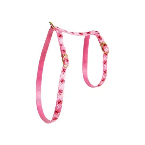 Zolux Nylon Butterfly Harness 10mm for Cats - Pink