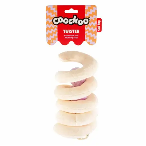 Coockoo Cat Toy Twister 36x10x10cm Beige