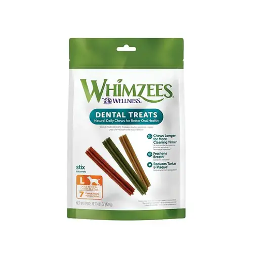 Wellness Whimzees Toothbrush Dental Treats 48pc for XS Size Dogs 360g