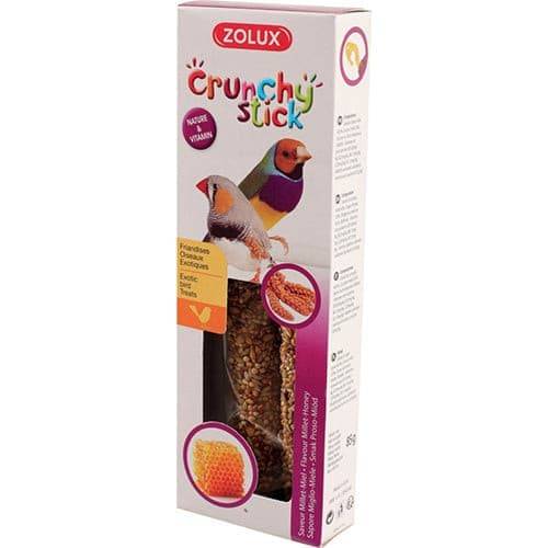 Zolux Crunchy Stick For Exotic Birds Seeds and Millet 85 g
