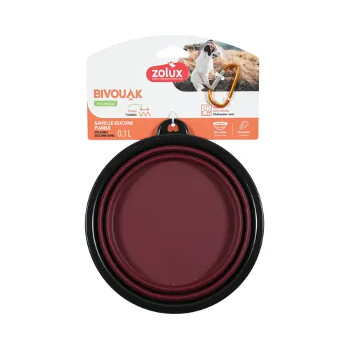 Zolux Bivouak Foldable Bowl 1L Red