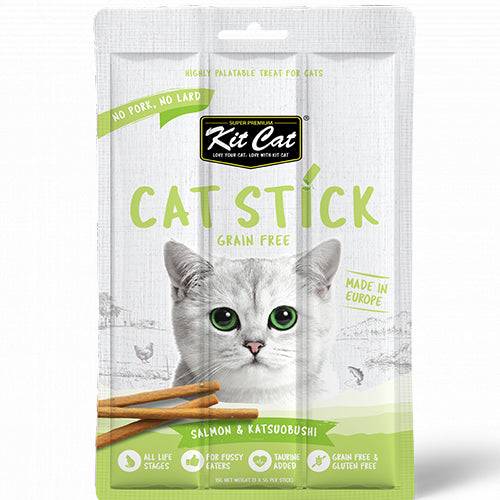 Kit Cat Sticks for cats - Salmon & Katsuobushi 15g