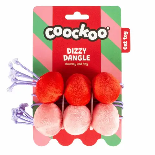 Coockoo Balls Dizzy Dangle 60x4x4cm Red & Pink