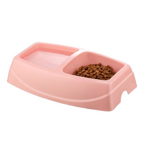Canine Go Big Twin Feeding Bowl - Soft Pink