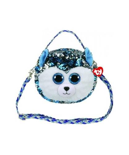 TY Fashion Flippy Sequin Purse - SLUSH the Husky (8 inch)