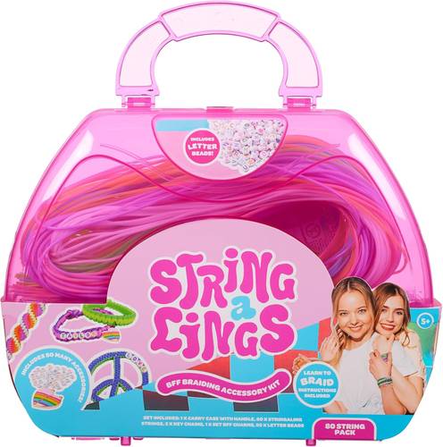 Stringallings Bead Set for Jewelry Making and Bracelets, 80 Pieces