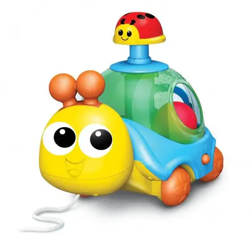 win Fun | Pull-out snail toy with a rotating ball