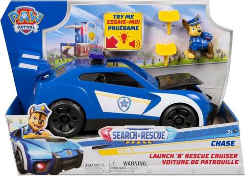 Paw Patrol | Launch and Rescue Vehicle with Chase Figure, Sound and Light Effects