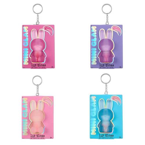 Mini Glam Bunny Lip Gloss Keyring Assortment