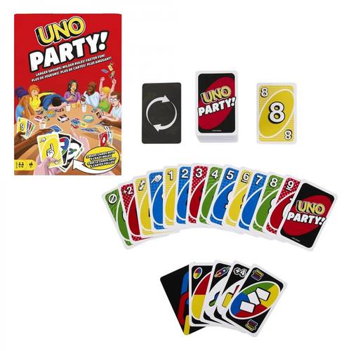  UNO Party Card Game Larger Groups Wilder Rules Faster Fun 6 to 16 Players