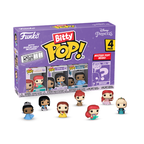 Funko Bitty POP | Disney Princesses Vinyl Figure 4-Pack 